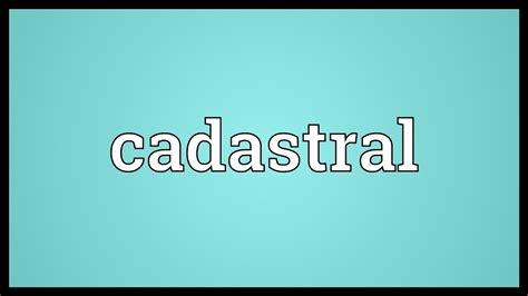cadastro meaning in tagalog|KADASTRAL (Tagalog).